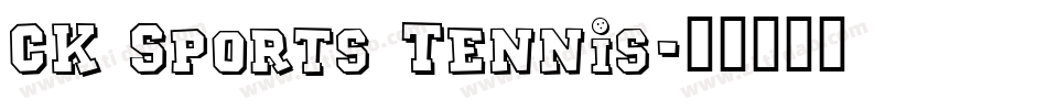 CK Sports Tennis字体转换